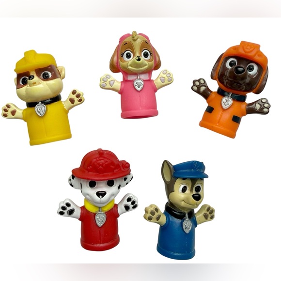 Paw Patrol Mini Finger Puppet Set - 5 pcs - Picture 2 of 6